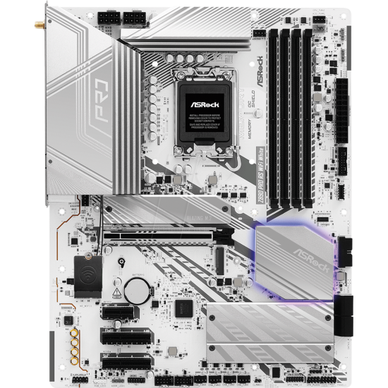 ASRock Intel 1851 Z890 Pro RS WiFi White Mainboard