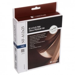 Noctua NF-A12x25 PWM Kasa Fan - 120mm (12cm) Kahverengi Renk Noctua NF-A12x25 PWM Kasa Fan - 120mm (12cm) Kahverengi Renk