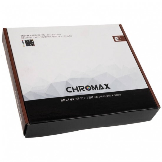 Noctua NF-F12 PWM chromax.black.swap Kasa Fan - 120mm (12cm) Noctua NF-F12 PWM chromax.black.swap Kasa Fan - 120mm (12cm)