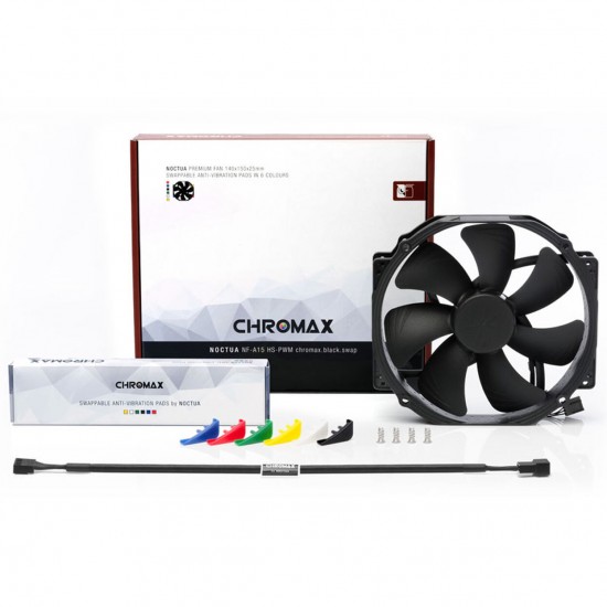 Noctua NF-A15 PWM chromax.black.swap 140mm (14cm) Fan Noctua NF-A15 PWM chromax.black.swap 140mm (14cm) Fan
