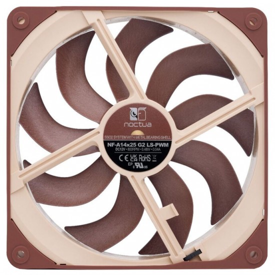 Noctua NF-A14x25 G2 LS-PWM fan - 140mm (14cm) Fan Noctua NF-A14x25 G2 LS-PWM fan - 140mm (14cm) Fan