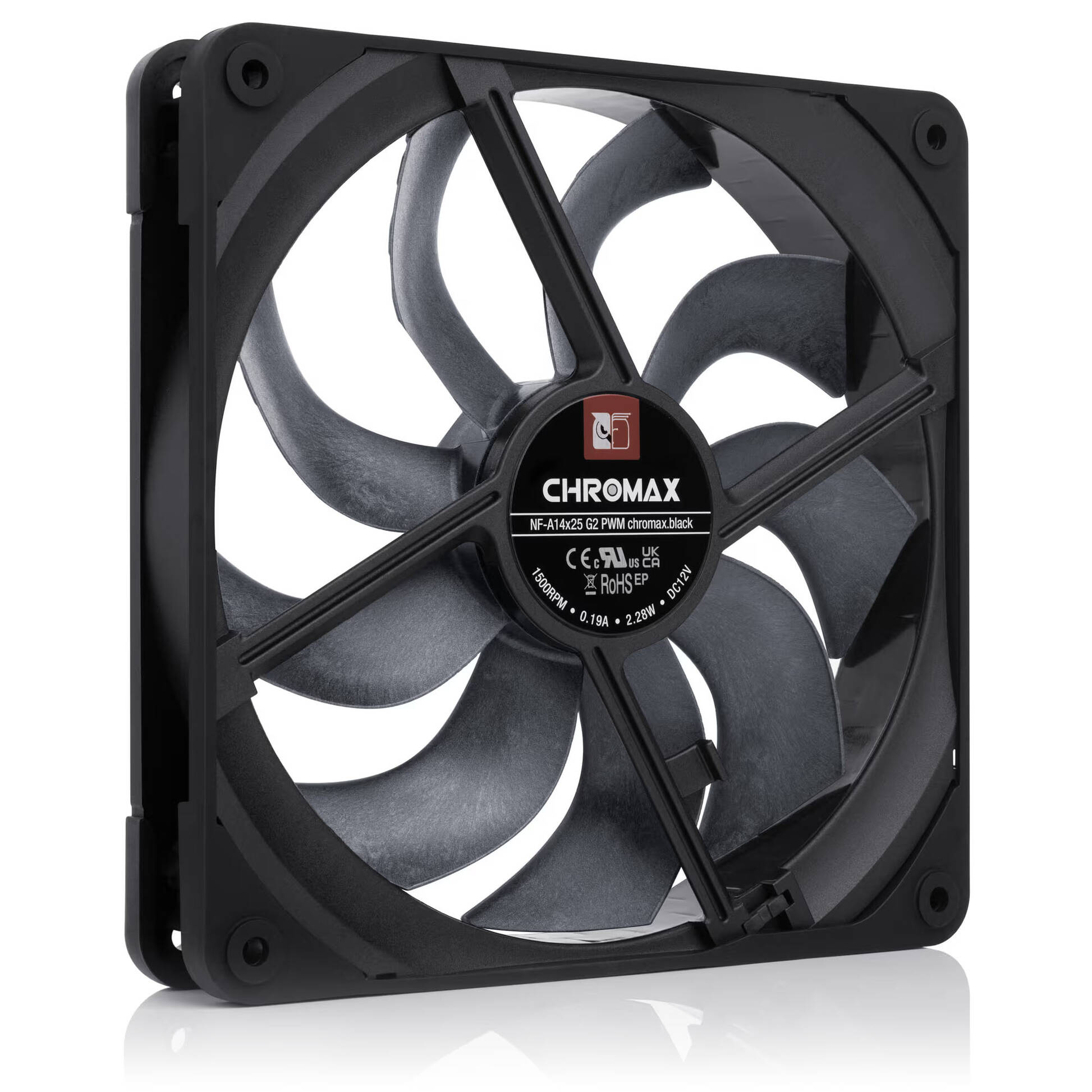 Noctua NF-A14X25 G2 chromax.black Fan - PWM - LCP - 140mm