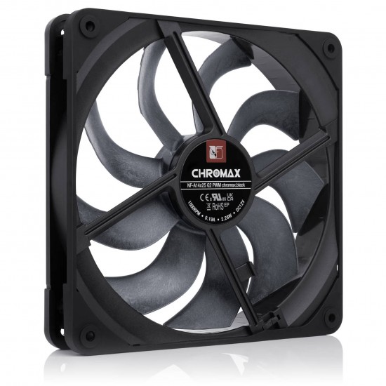 Noctua NF-A14X25 G2 chromax.black Fan - PWM - LCP -140mm