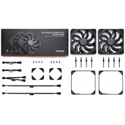 Noctua NF-A14X25 G2 PWM Sx2-PP chromax.black Fan Kit LCP - 140mm - 2Pcs