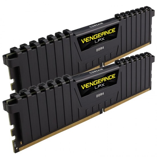 Corsair VENGEANCE LPX 16GB (2 x 8GB) DDR4 DRAM 2400MHz C16 Memory Kit - Black