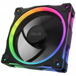 ASUS Prime MR120 ARGB Fan, PWM - 120mm, Black - Reverse Blade ASUS Prime MR120 ARGB Fan, PWM - 120mm, Black - Reverse Blade
