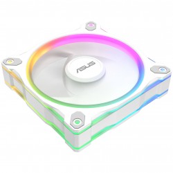 ASUS Prime MR120 ARGB Fan, PWM - 120mm, White - Reverse Blade ASUS Prime MR120 ARGB Fan, PWM - 120mm, White - Reverse Blade