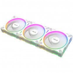 ASUS Prime MR120 ARGB Fan, PWM, Aura Sync - 120mm, White - (Beyaz Renk 3'lü Set) - Reverse Blade ASUS Prime MR120 ARGB Fan, PWM, Aura Sync - 120mm, White - (Beyaz Renk 3'lü Set) - Reverse Blade