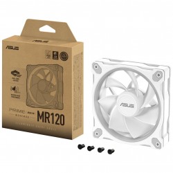 ASUS Prime MR120 ARGB Fan, PWM - 120mm, White - Reverse Blade