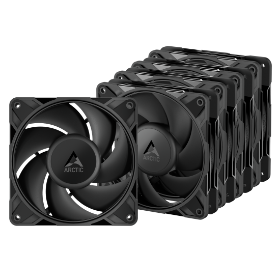 Arctic P12 Pro 120mm PWM PST - 5X Fan Set (Black) Arctic P12 Pro 120mm PWM PST - 5X Fan Set (Black)