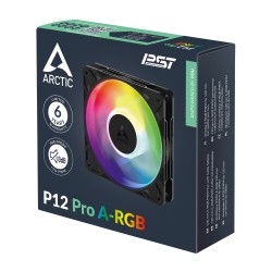 Arctic P12 Pro A-RGB 120mm PWM PST - Fan (Black) Arctic P12 Pro A-RGB 120mm PWM PST - Fan (Black)