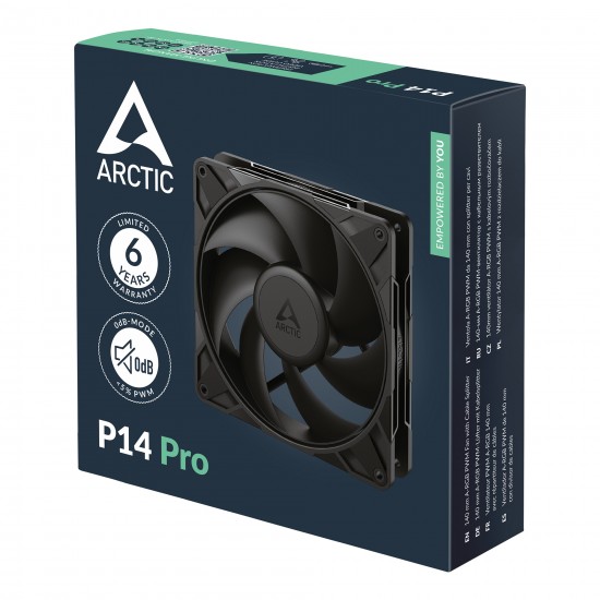 Arctic P14 Pro 140mm PWM - Fan (Black) Arctic P14 Pro 140mm PWM - Fan (Black)