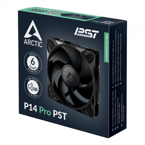 Arctic P14 Pro 140mm PWM PST - Fan (Black) Arctic P14 Pro 140mm PWM PST - Fan (Black)