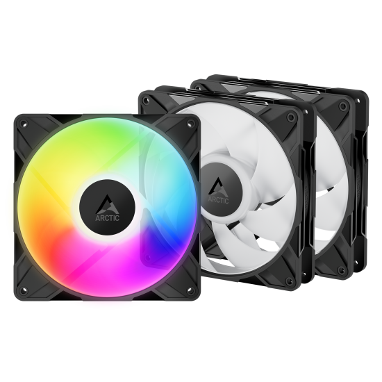 Arctic P14 Pro A-RGB 140mm PWM PST 3X Fan Set - (Black) Arctic P14 Pro A-RGB 140mm PWM PST 3X Fan Set - (Black)