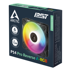 Arctic P14 Pro Reverse A-RGB 140mm PWM PST - Fan (Black)