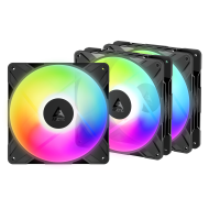 Arctic P14 Pro Reverse A-RGB 140mm PWM PST - Fan (Black) - 3 Pack