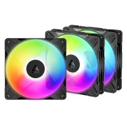 Arctic P14 Pro Reverse A-RGB 140mm PWM PST - Fan (Black) - 3 Pack