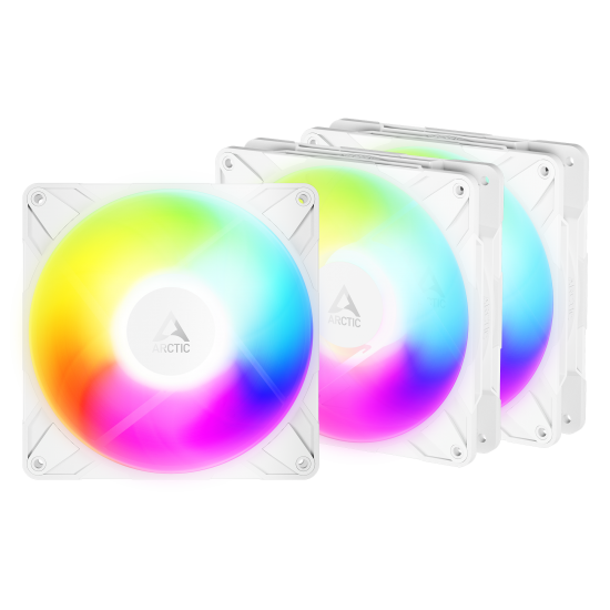 Arctic P14 Pro Reverse A-RGB 140mm PWM PST - Fan (White) - 3 Pack