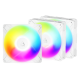 Arctic P14 Pro Reverse A-RGB 140mm PWM PST - Fan (White) - 3 Pack