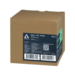 Arctic P12 Pro LN (Less Noise Series) - 5-Pack 120 mm PWM Fan Arctic P12 Pro LN (Less Noise Series) - 5-Pack 120 mm PWM Fan