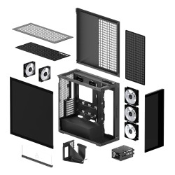 Arctic Xtender VG Black (Mirror Glass) Premium E-ATX PC Case with Vertical GPU Arctic Xtender VG Black (Mirror Glass) Premium E-ATX PC Case with Vertical GPU