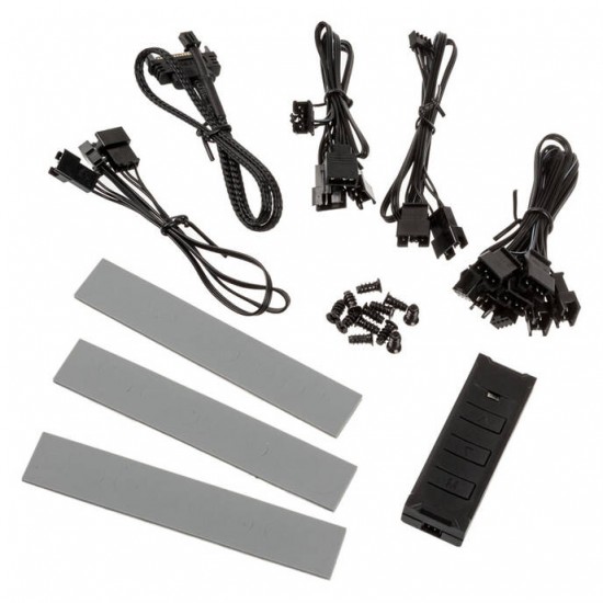 Lian Li BR120 D-ARGB PWM Fan 3-lü Paket + Kontrolcü Dahil, Siyah - 120mm  Lian Li BR120 D-ARGB PWM Fan 3-lü Paket + Kontrolcü Dahil, Siyah - 120mm