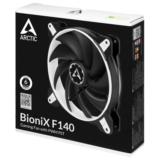 Arctic BioniX F140 Gaming Fan with PWM PST Case Fan 140mm  (14cm Kasa Fanı Siyah&Beyaz ) (ACFAN00096A)