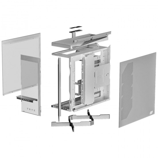 TRYX LUCA L70 PC Case, Mid-Tower, E-ATX, Tempered Glass – Beyaz Renk TRYX LUCA L70 PC Case, Mid-Tower, E-ATX, Tempered Glass – Beyaz Renk