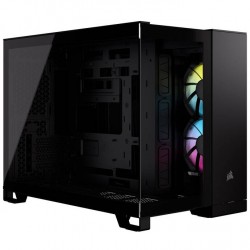 Corsair 2500X Link RGB Micro-ATX PC Case - Tempered Glass - Black