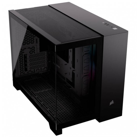 Corsair 2500X Link RGB Micro-ATX PC Case - Tempered Glass - Black