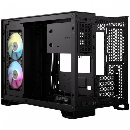 Corsair 2500X Link RGB Micro-ATX PC Case - Tempered Glass - Black
