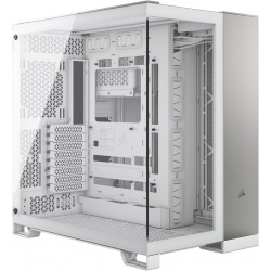 CORSAIR 6500X Mid-Tower Dual Chamber PC Case, White/Satin Gray Aluminum, CC-9011285-WW CORSAIR 6500X Mid-Tower Dual Chamber PC Case, White/Satin Gray Aluminum, CC-9011285-WW