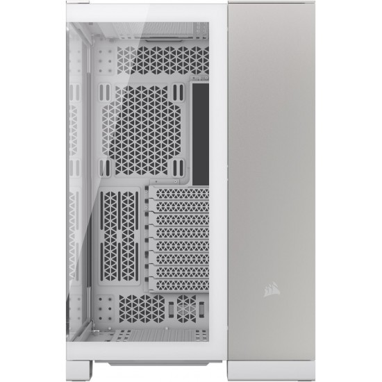 CORSAIR 6500X Mid-Tower Dual Chamber PC Case, White/Satin Gray Aluminum, CC-9011285-WW CORSAIR 6500X Mid-Tower Dual Chamber PC Case, White/Satin Gray Aluminum, CC-9011285-WW