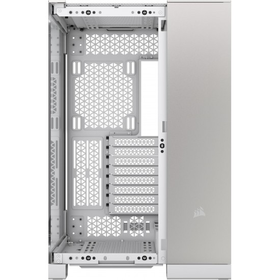CORSAIR 6500X Mid-Tower Dual Chamber PC Case, White/Satin Gray Aluminum, CC-9011285-WW CORSAIR 6500X Mid-Tower Dual Chamber PC Case, White/Satin Gray Aluminum, CC-9011285-WW