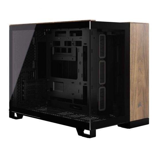 Corsair 2500X Black/Walnut Dual Chamber Tempered Glass Computer Case Corsair 2500X Black/Walnut Dual Chamber Tempered Glass Computer Case