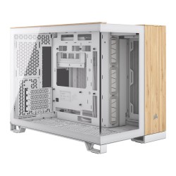 Corsair 2500X White/Bamboo Dual Chamber Tempered Glass Computer Case Corsair 2500X White/Bamboo Dual Chamber Tempered Glass Computer Case