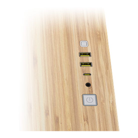 Corsair 2500X White/Bamboo Dual Chamber Tempered Glass Computer Case