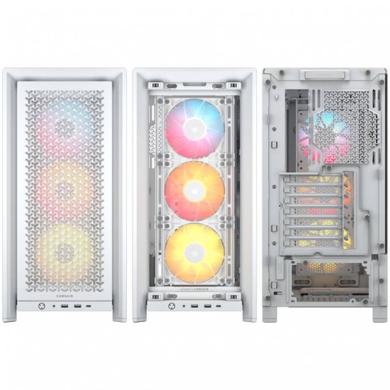 Corsair Frame 4000D RS ARGB - PC Case - Tempered Glass - White