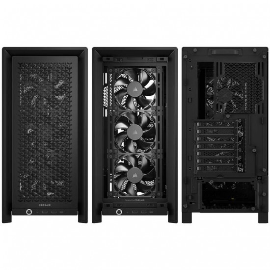 Corsair Frame 4000D RS - PC Case - Tempered Glass - Black