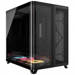 Corsair AIR 5400 RS-R ARGB PC Case, Black, Includes pre-installed 3× RS-R ARGB reverse fans