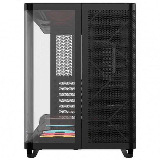 Corsair AIR 5400 RS-R ARGB PC Case, Black, Includes pre-installed 3× RS-R ARGB reverse fans