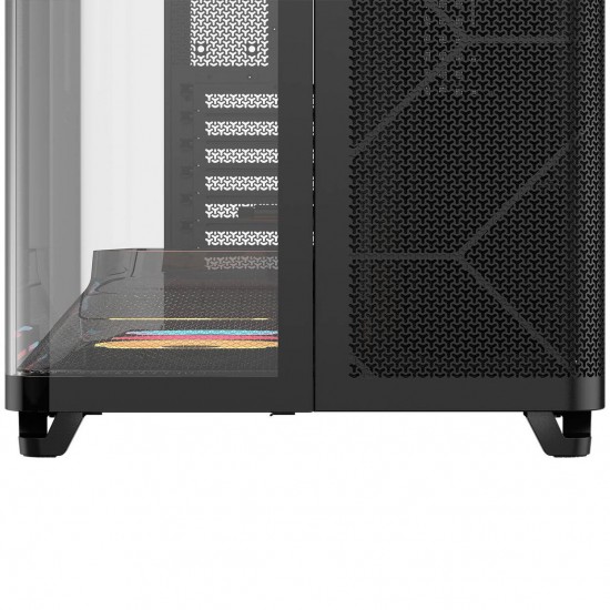 Corsair AIR 5400 RS-R ARGB PC Case, Black, Includes pre-installed 3× RS-R ARGB reverse fans