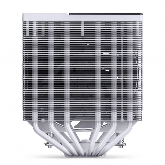 Jonsbo CC90 CPU Cooler, Dual Tower, 130mm PWM Fan, Display - White