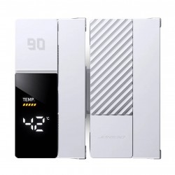 Jonsbo CC90 CPU Cooler, Dual Tower, 130mm PWM Fan, Display - White