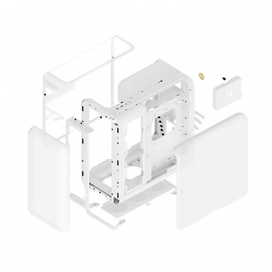 HYTE X50 Computer Case - Snow White HYTE X50 Computer Case - Snow White