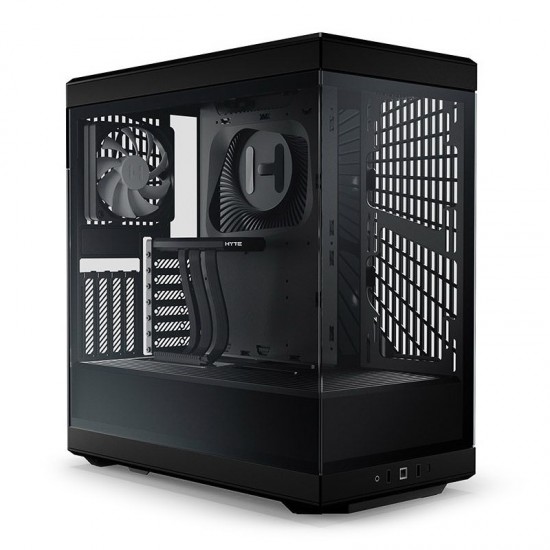 HYTE Y40 S-Tier Aesthetic Mid-Tower ATX Gaming Case (PCIE 4.0 Riser Kasaya Dahildir), Siyah Renk