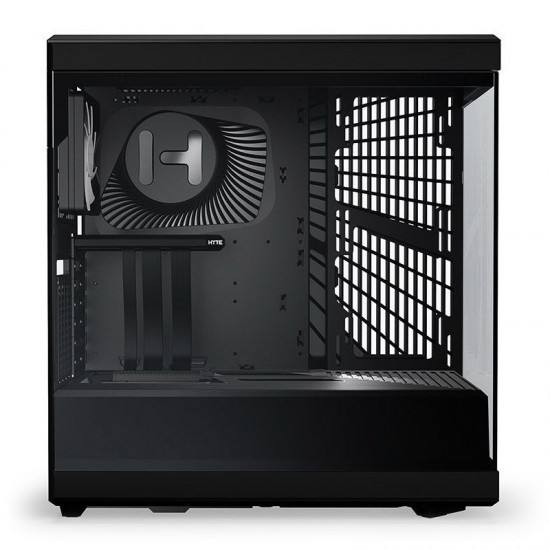 HYTE Y40 S-Tier Aesthetic Mid-Tower ATX Gaming Case (PCIE 4.0 Riser Kasaya Dahildir), Siyah Renk