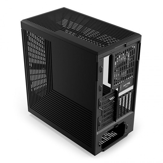 HYTE Y40 S-Tier Aesthetic Mid-Tower ATX Gaming Case (PCIE 4.0 Riser Kasaya Dahildir), Siyah Renk