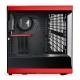HYTE Y40 S-Tier Aesthetic Mid-Tower ATX Gaming Case (PCIE 4.0 Riser Kasaya Dahildir), Siyah&Kırmızı Renk