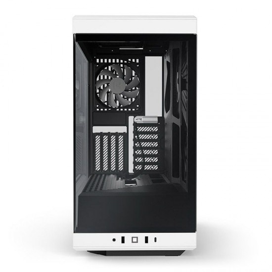HYTE Y40 S-Tier Aesthetic Mid-Tower ATX Gaming Case (PCIE 4.0 Riser Kasaya Dahildir), Siyah&Beyaz Renk